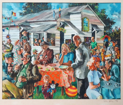 Schilderij van de Belgische kunstenaar Wim Sobrie