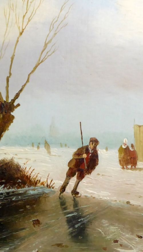 Schilderijtje van de Nederlandse schilder  Johannes Eerdmans