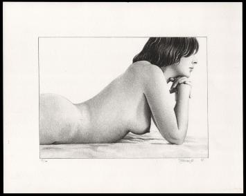 Litho Belgische kunstenaar Roger Wittevrongel