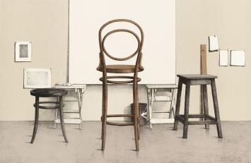 Grafiek Belgische kunstschilder en tekenaar Roger Wittevrongel