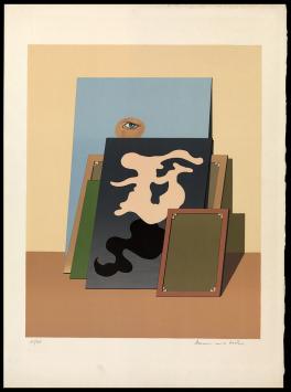 Zeefdruk van de Belgische kunstenaar Maxime Van De Woestijne