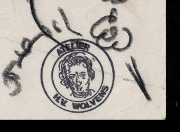 Werkje op papier van de Belgische tekenaar Wolvens