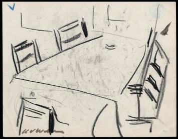 2 tekeningen getekend door Henri Victor Wolvens