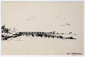 Tekening getekend door Henri Victor Wolvens