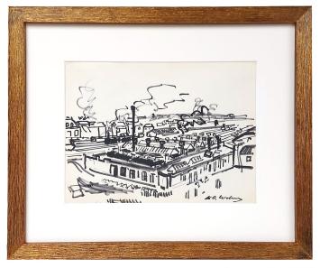 Tekening van de Belgische artiest Henri Victor Wolvens