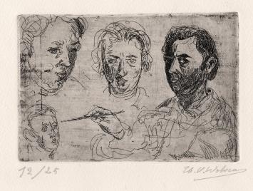 Gesigneerde ets van Henri Victor Wolvens kopen