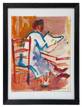 Schilderij van de Belgische artiest Henri Victor Wolvens