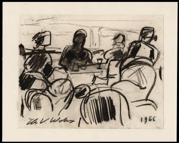 Kunstwerkje op papier van Henri Victor Wolvens kopen