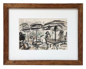 Tekening van de Belgische artiest Henri Victor Wolvens