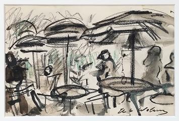 Tekening getekend door Henri Victor Wolvens