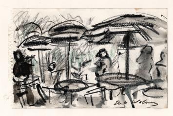 Kunstwerkje op papier van Henri Victor Wolvens aankopen