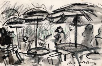 Werkje op papier van de Belgische tekenaar Wolvens