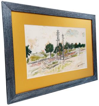 Nieuwe palen in de straat