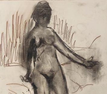 Werkje op papier van de Belgische tekenaar Wolvens