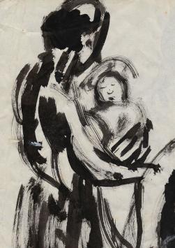 Tekeningen, naissance de Jean Tierri (voor en achterzijde)