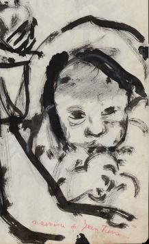 Tekeningen, naissance de Jean Tierri (voor en achterzijde)