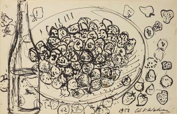 Kunstwerk door Henri Victor Wolvens getekend