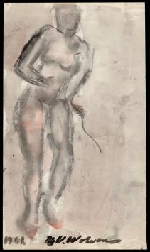 Kunstwerkje op papier van Henri Victor Wolvens aankopen