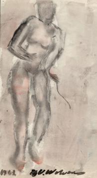 Werkje op papier van de Belgische tekenaar Wolvens