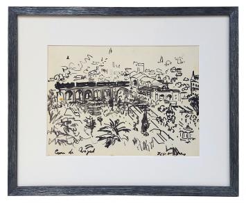 Tekening van de Belgische artiest Henri Victor Wolvens