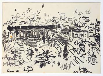 Tekening getekend door Henri Victor Wolvens