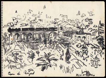 Kunstwerkje op papier van Henri Victor Wolvens aankopen