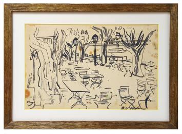 Tekening van de Belgische artiest Henri Victor Wolvens