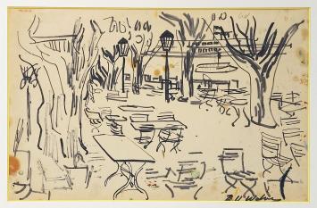 Terras aan de kust van Henri Victor Wolvens