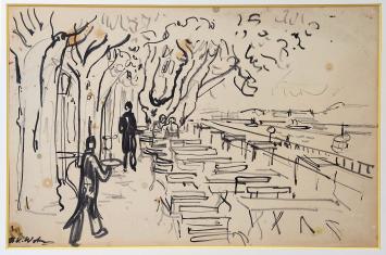 Terras aan de kust van Henri Victor Wolvens