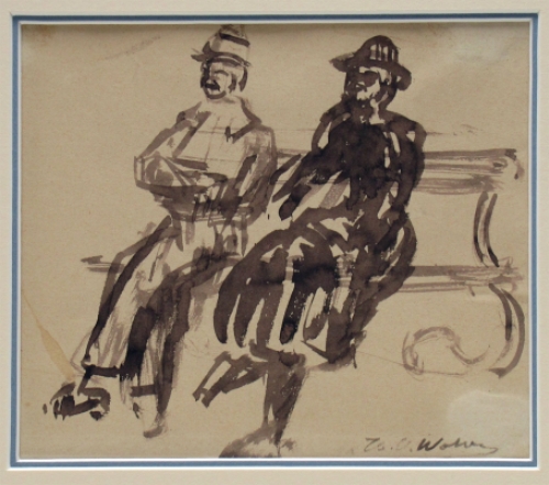 Tekening van Henri Victor Wolvens kopen