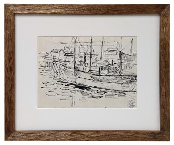 Tekening van de Belgische artiest Henri Victor Wolvens