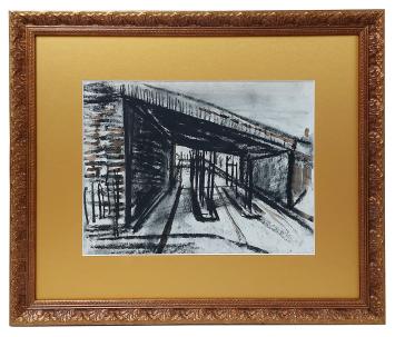 Tekening van de Belgische tekenaar Henri Victor Wolvens