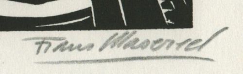 Acheter gravure sur bois de Frans Masereel