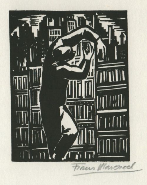 Woodcut van de Belgische kunstenaar Frans Masereel uit L\'oeuvre kopen