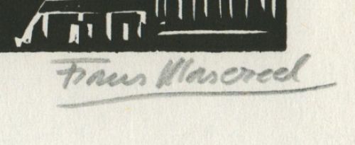Acheter gravure sur bois de Frans Masereel
