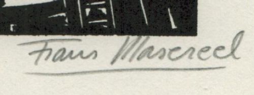 Woodcut Frans Masereel de L\'oeuvre