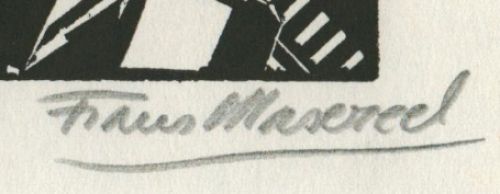 Woodcut Frans Masereel uit l'oeuvre 1928