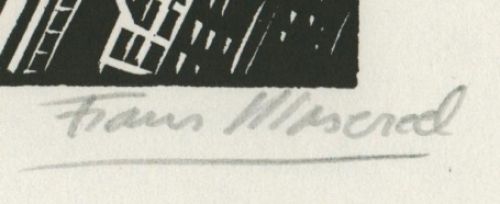 Woodcut Frans Masereel uit l\'oeuvre 1928