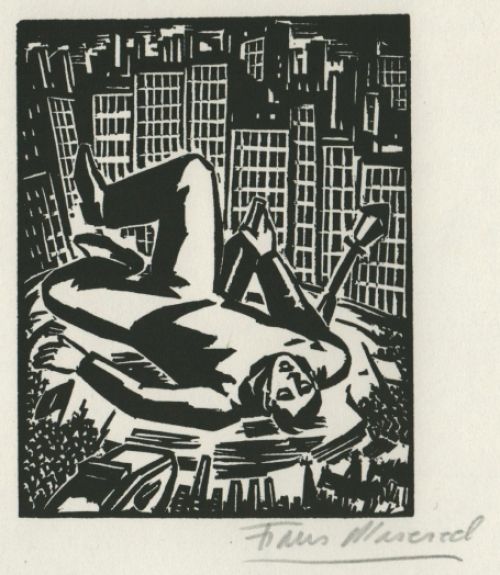 Houtsnede van Frans Masereel uit L'oeuvre kopen