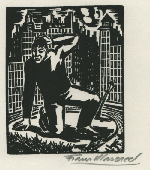 Houtsnede van Frans Masereel uit L'oeuvre kopen
