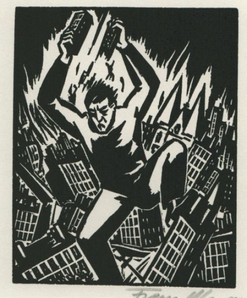 Houtsnede van Frans Masereel kopen