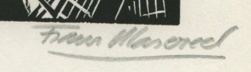 Woodcut Frans Masereel uit l'oeuvre 1928