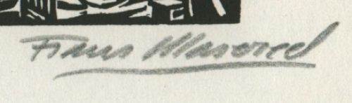 Woodcut Frans Masereel de L'oeuvre