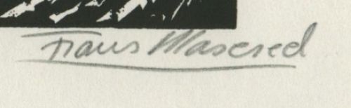 Gravure sur bois signée Á  la main par l'artiste belge Frans Masereel d'après l'oeuvre de 1928