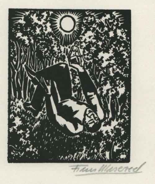 Woodcut by Belgian artist Frans Masereel from the work l'oeuvre from 1928