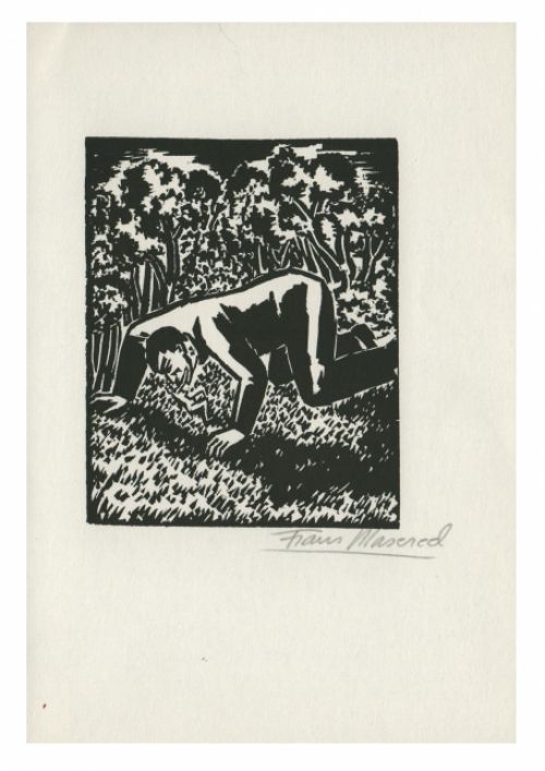 Houtsnede van Frans Masereel uit L'oeuvre