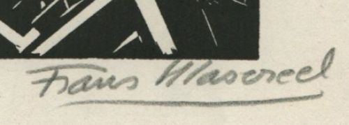 Woodcut Frans Masereel de L'oeuvre