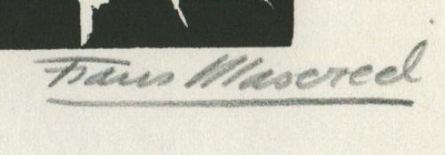 Gravure sur bois signée Á  la main par l'artiste belge Frans Masereel d'après l'oeuvre de 1928
