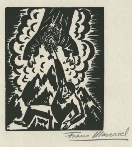 Woodcut van de Belgische kunstenaar Frans Masereel uit L'oeuvre kopen