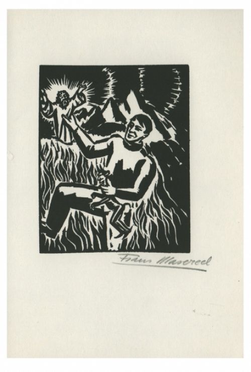 Houtsnede van Frans Masereel uit L'oeuvre